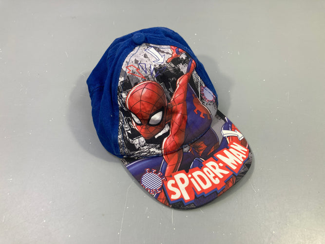 Casquette bleu rouge Spiderman 52cm, moins cher chez Petit Kiwi