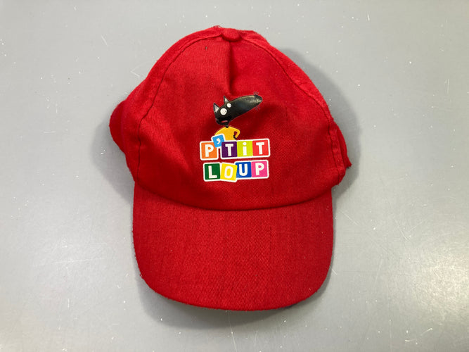 Casquette rouge P'tit loup, moins cher chez Petit Kiwi
