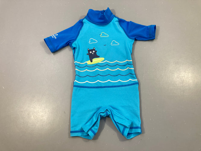 Combishort Anti-uv bleu ourson, moins cher chez Petit Kiwi