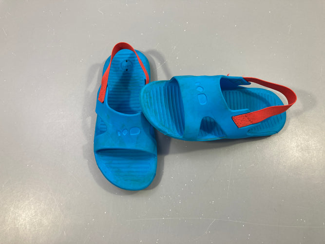 Sandales d'eau bleu-rouge à relaver, moins cher chez Petit Kiwi