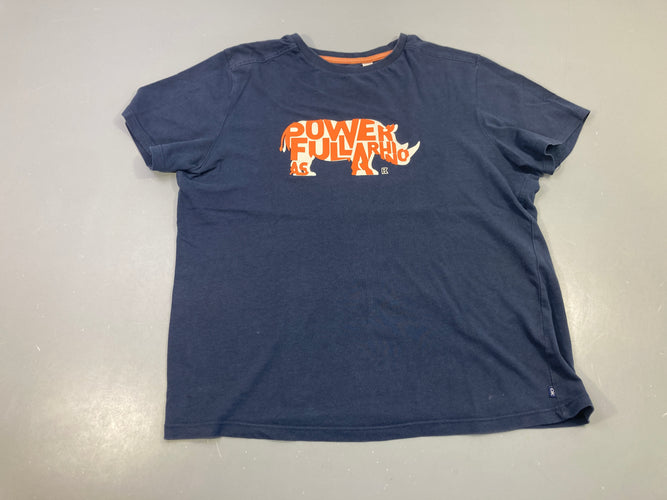 T-shirt m.c bleu foncé Power rhino, moins cher chez Petit Kiwi