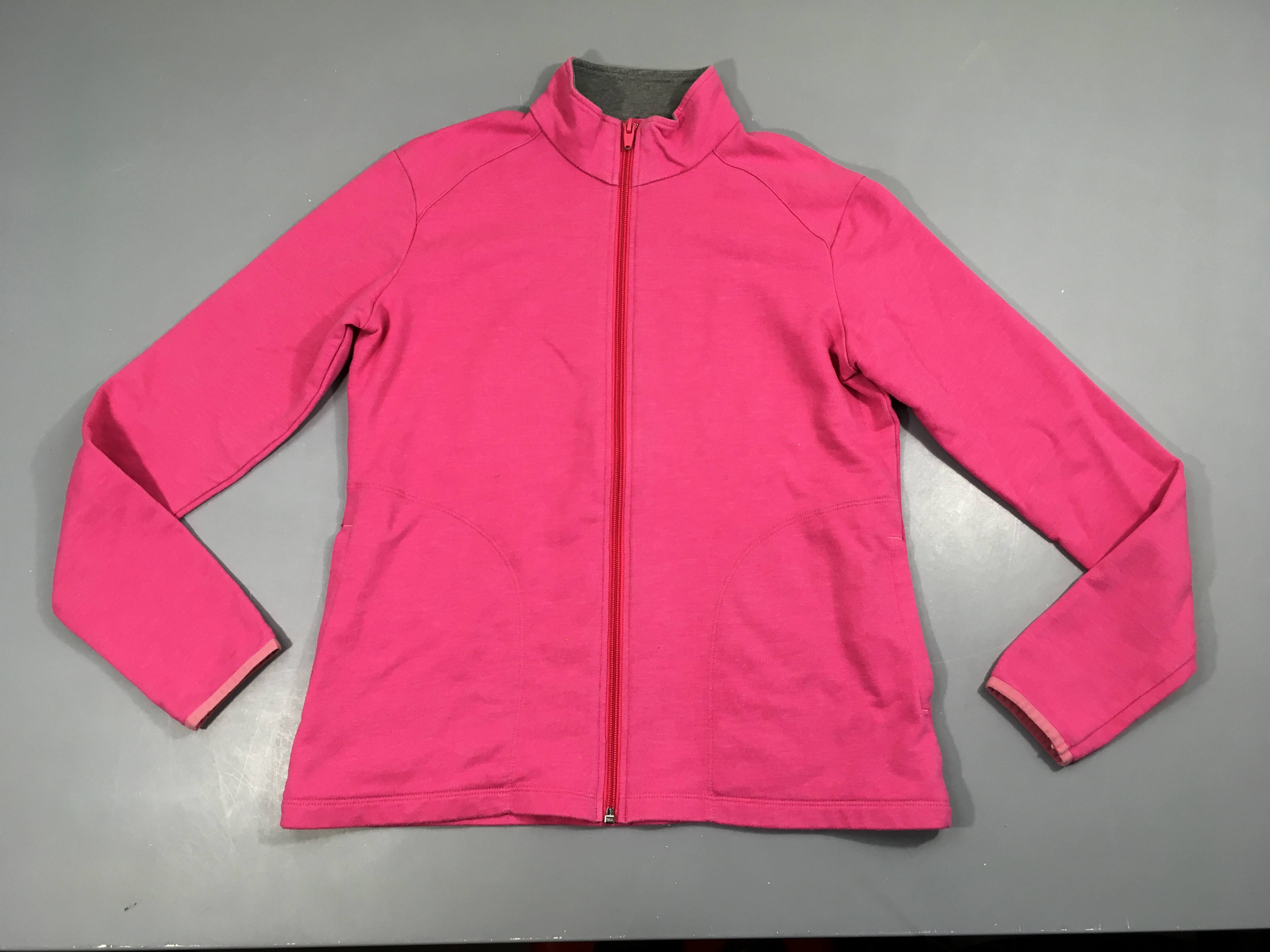 Sweat de sport zippé rose-Bouloché