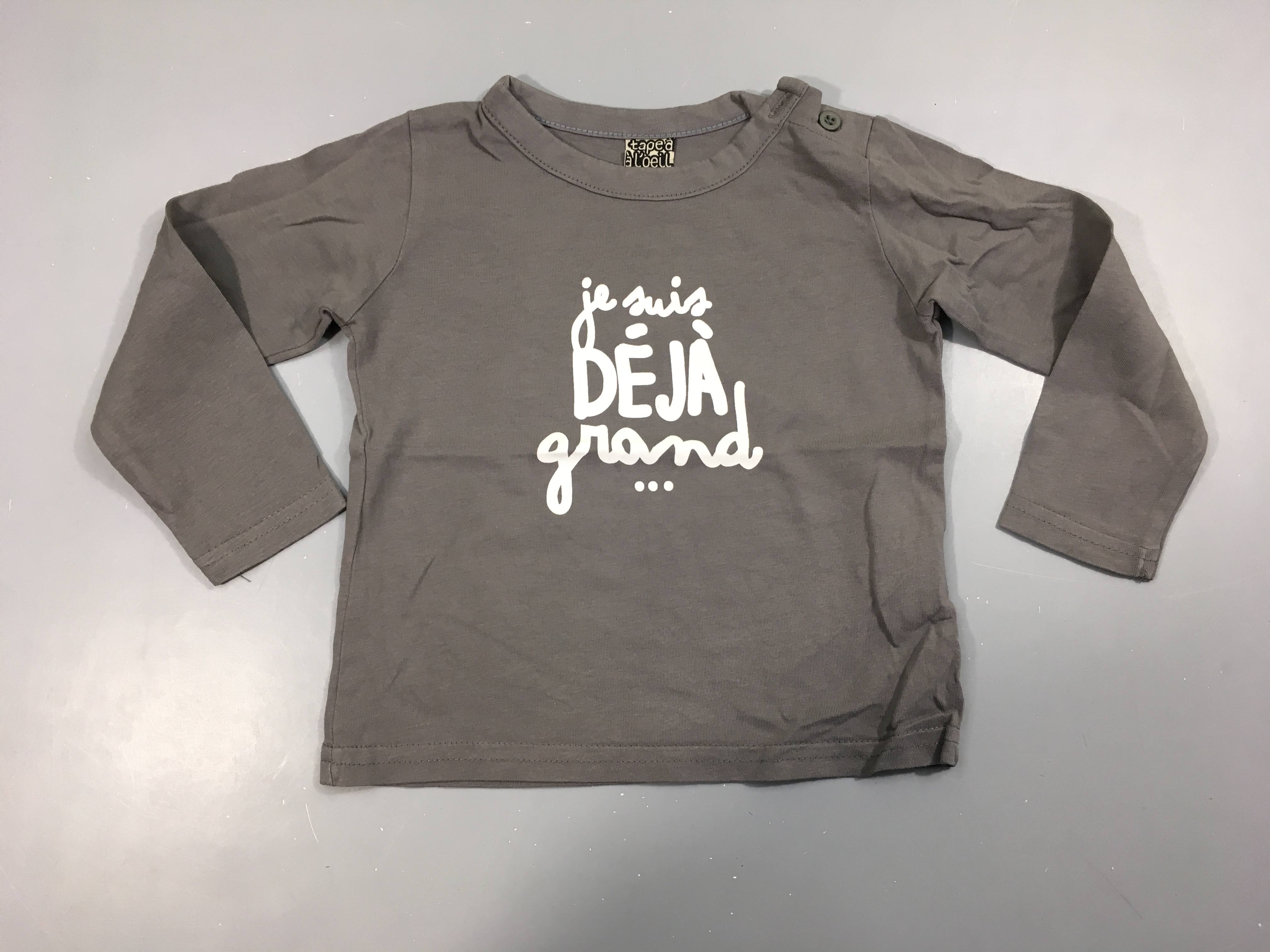 T-shirt m.l gris Déjà
