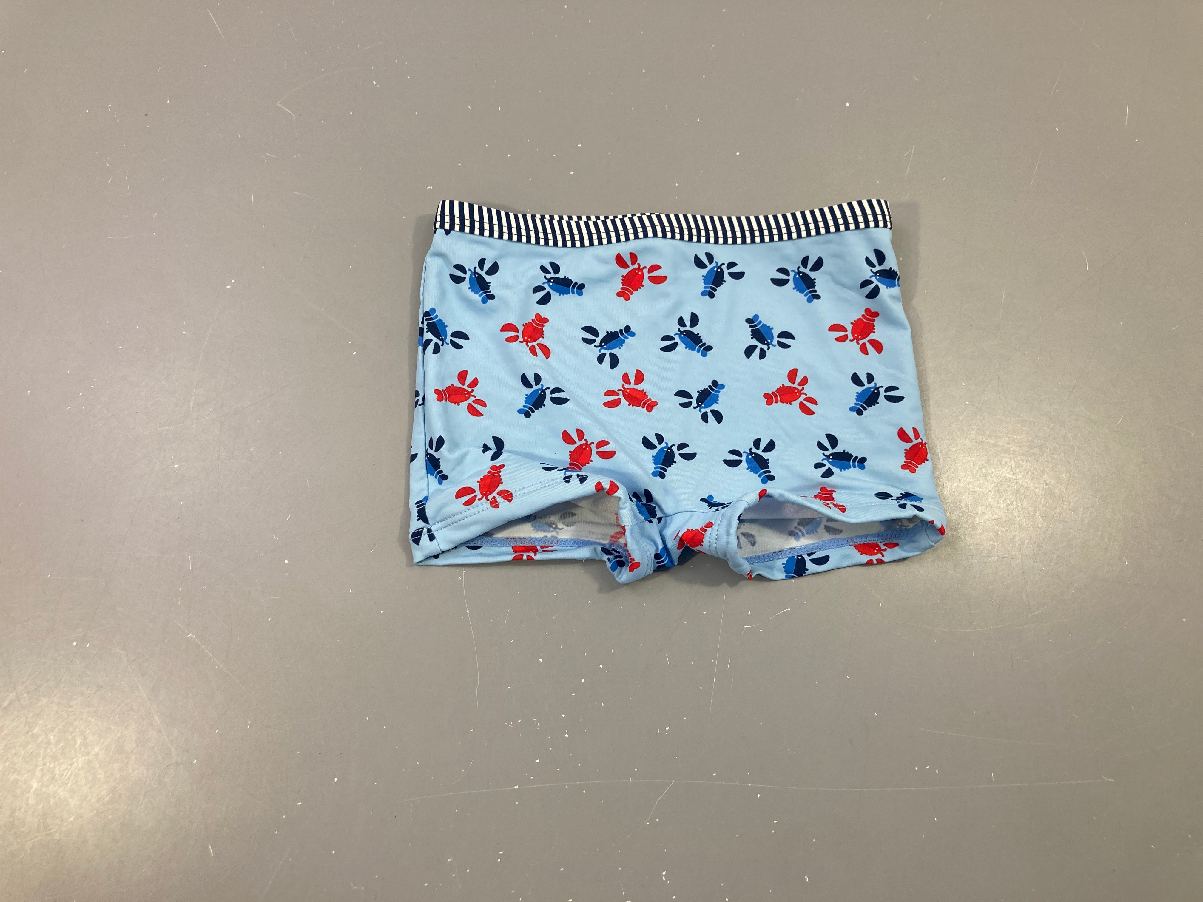 Maillot boxer bleu Homards