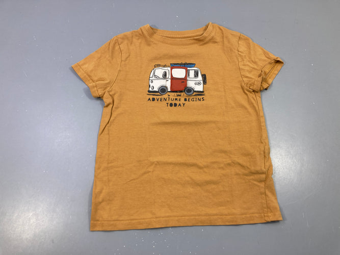 T-shirt m.c ocre Van porte, moins cher chez Petit Kiwi