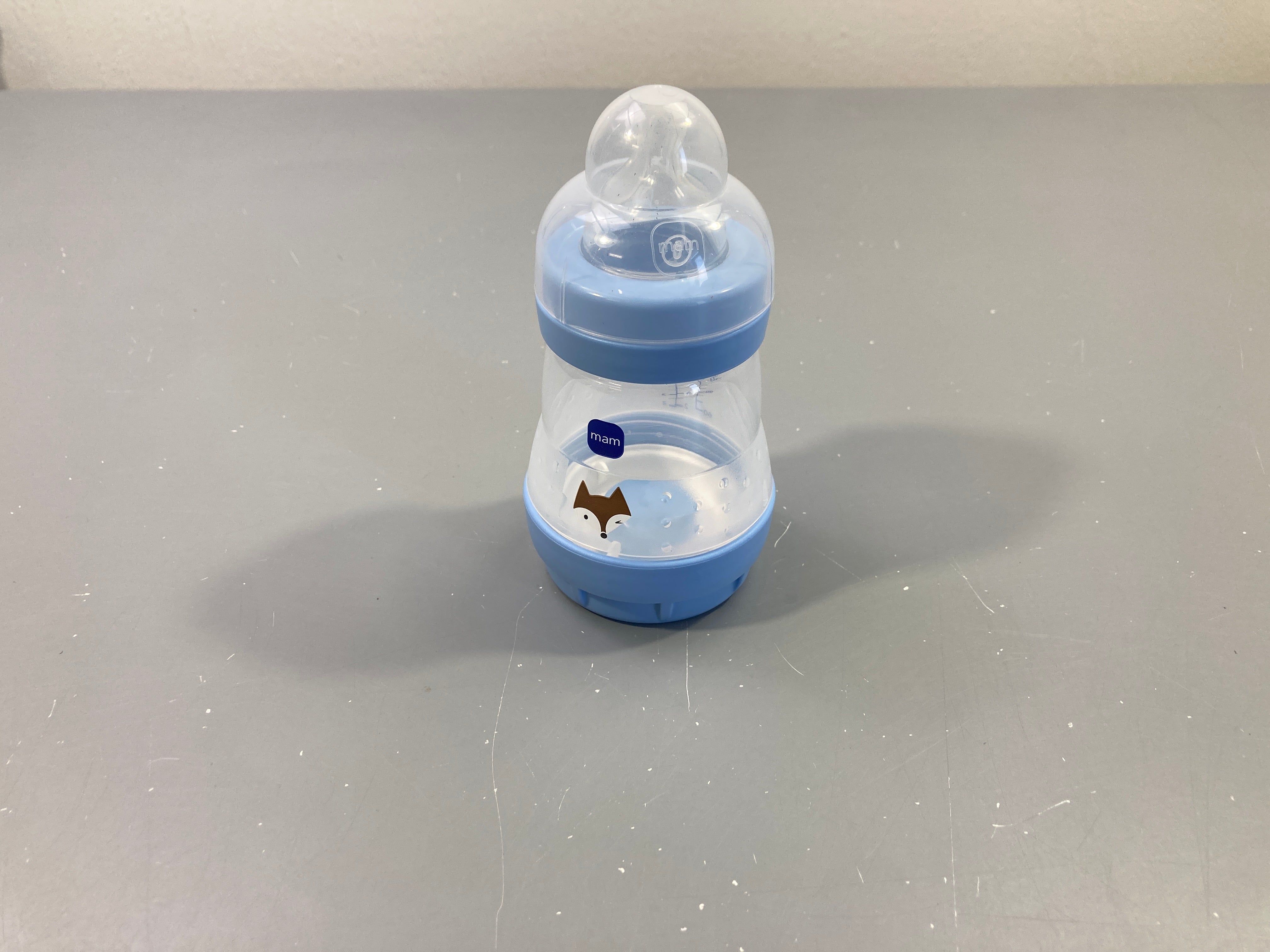Biberon plastique Mam 160ml bleu renard