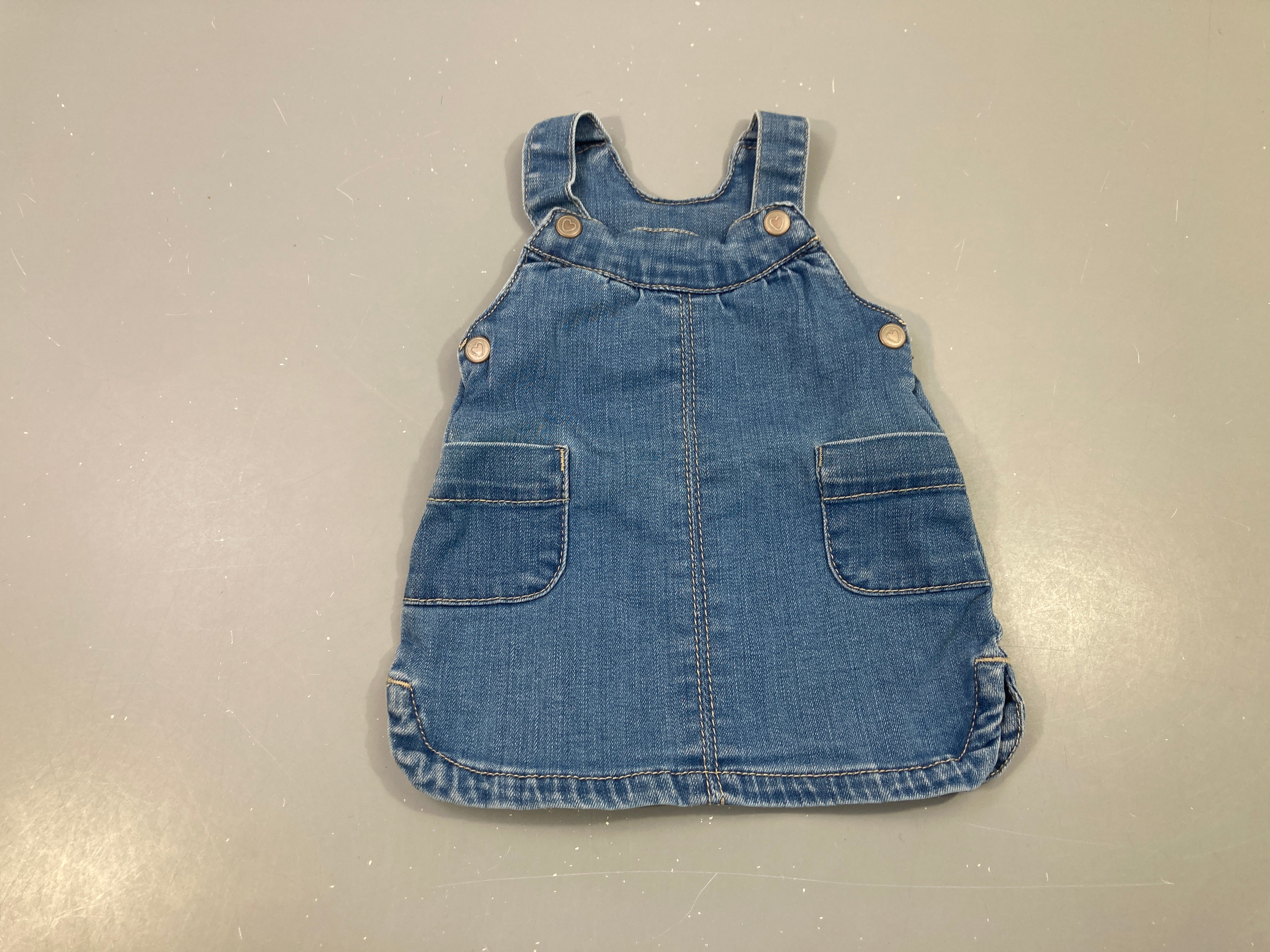 Robe salopette en jean