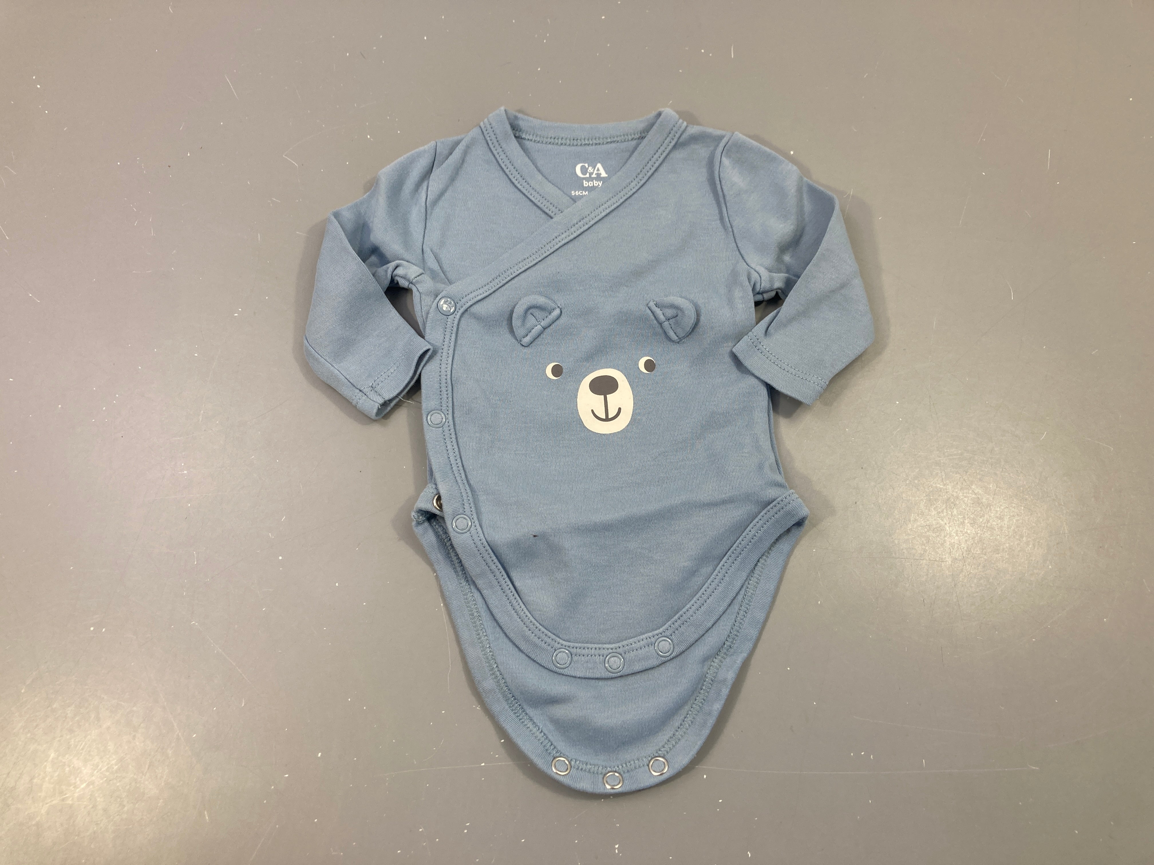 Body m.l bleu ours croisé sur le devant