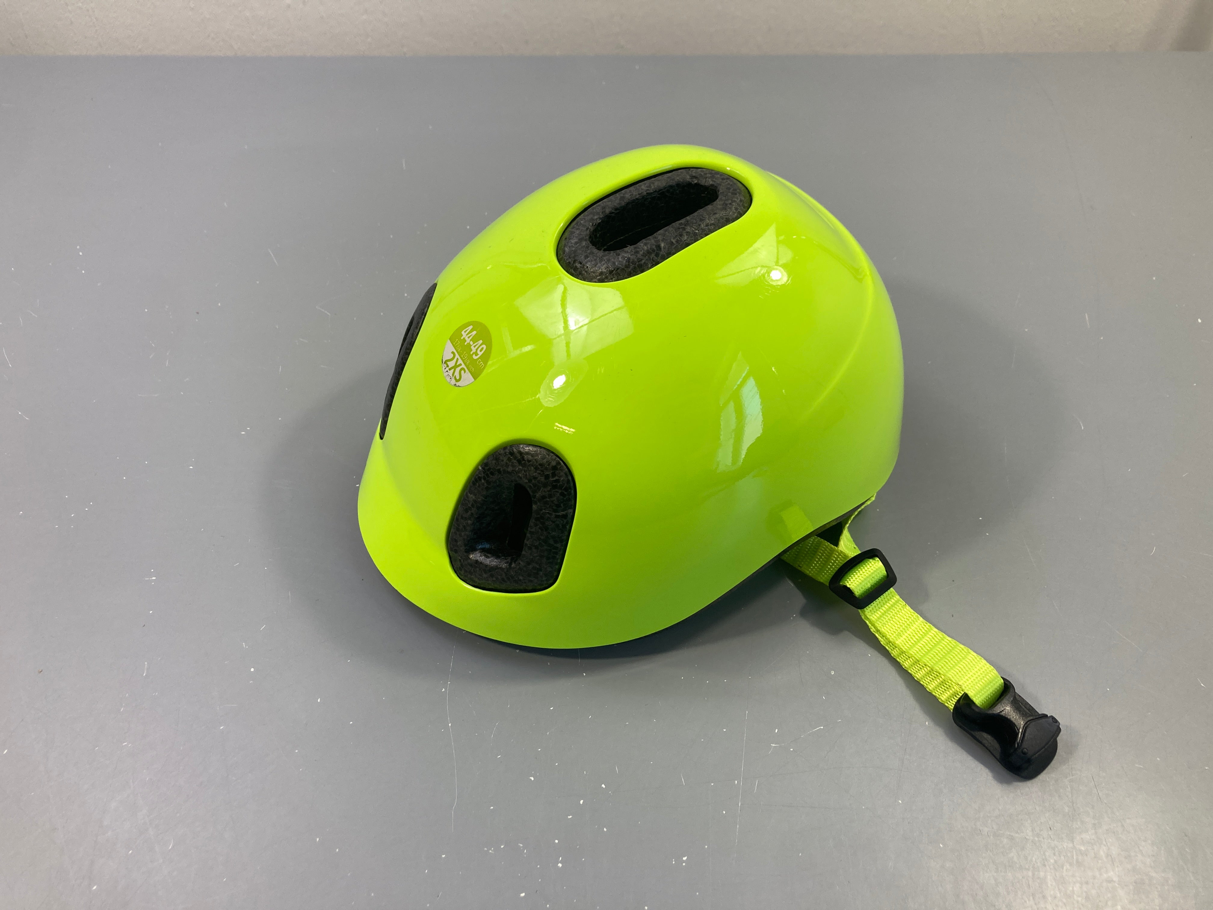 Casque vélo jaune néon 2XS 44-49cm