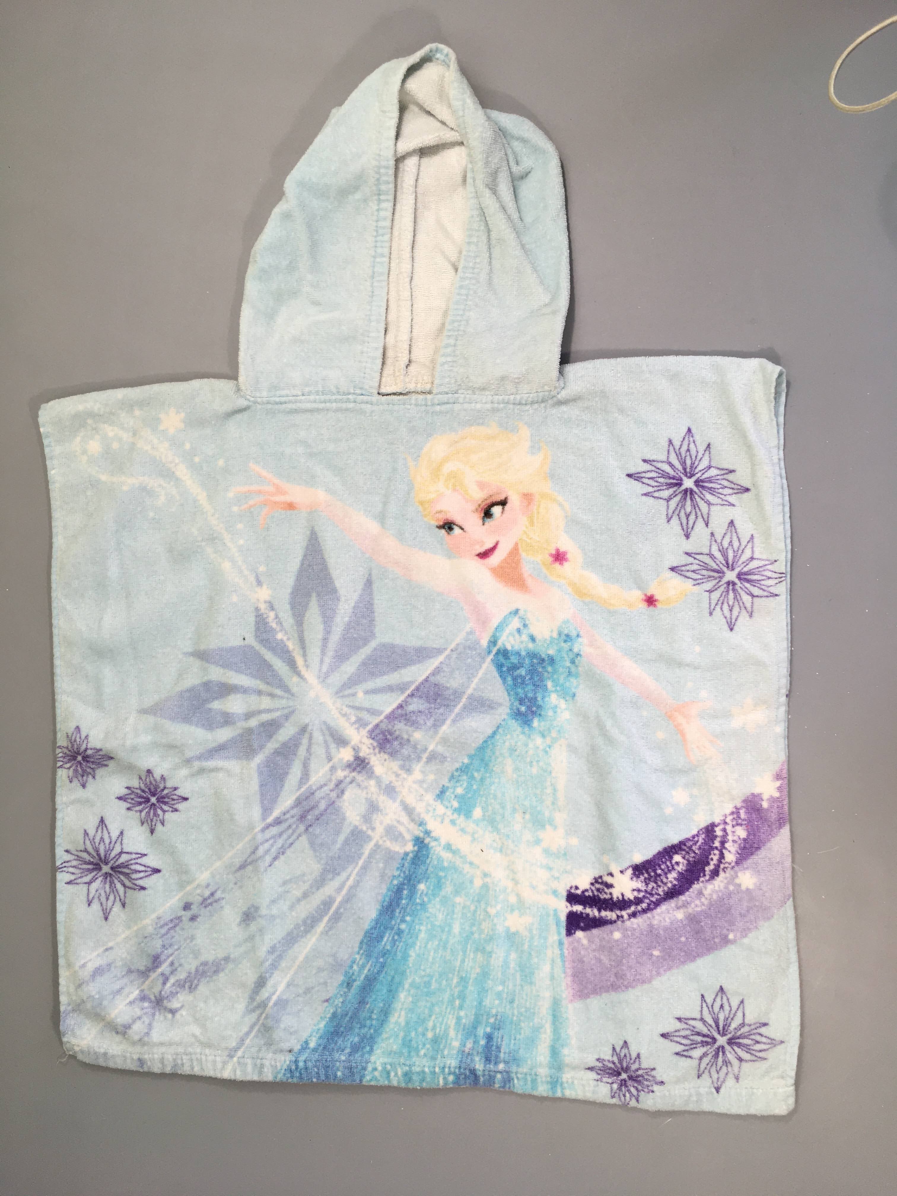 Poncho de bain en éponge, Reine des neiges, Elsa