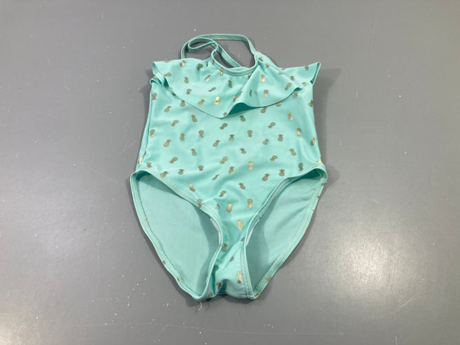 Maillot turquoise ananas dorés, It's summer, moins cher chez Petit Kiwi