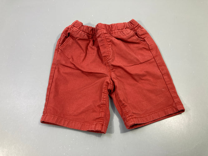 Bermuda toile terracotta, moins cher chez Petit Kiwi