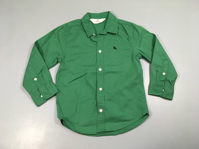 Chemise m.l verte bufle, moins cher chez Petit Kiwi