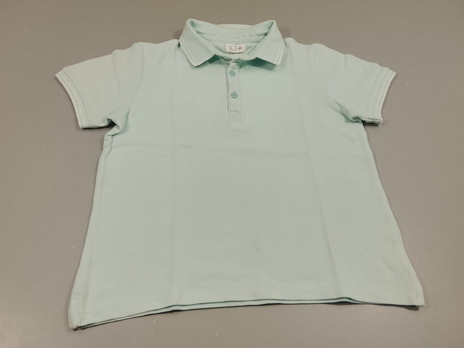 Polo m.c Eden et Victor bleu clair, moins cher chez Petit Kiwi