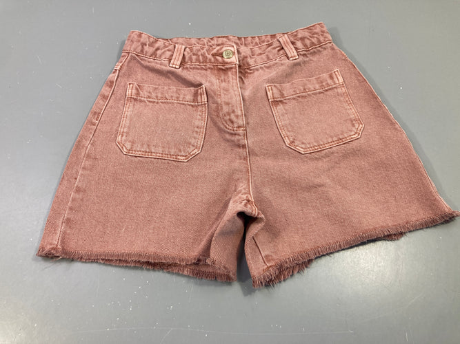 Short jean vieux rose, moins cher chez Petit Kiwi