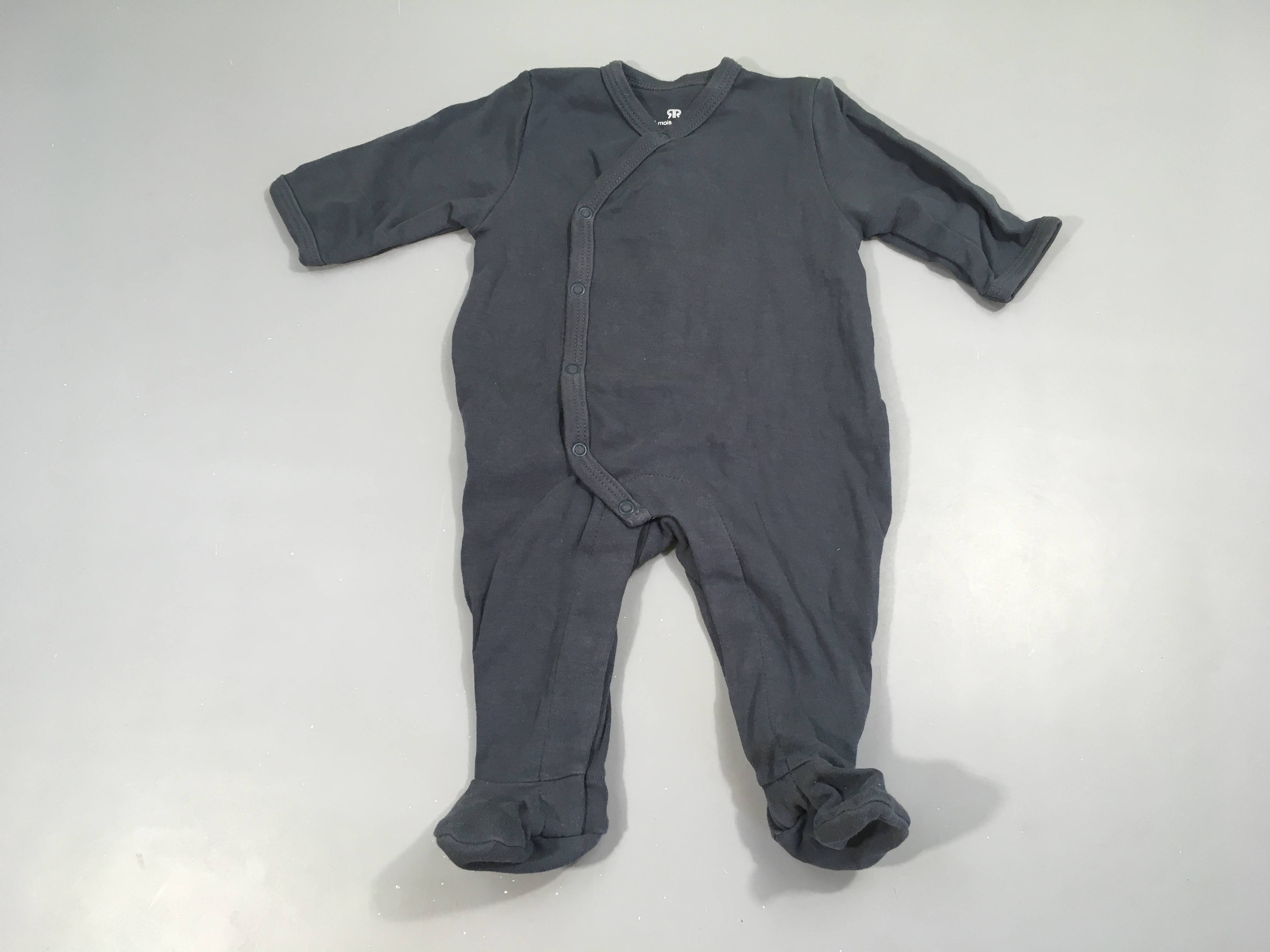 Pyjama jersey gris foncé