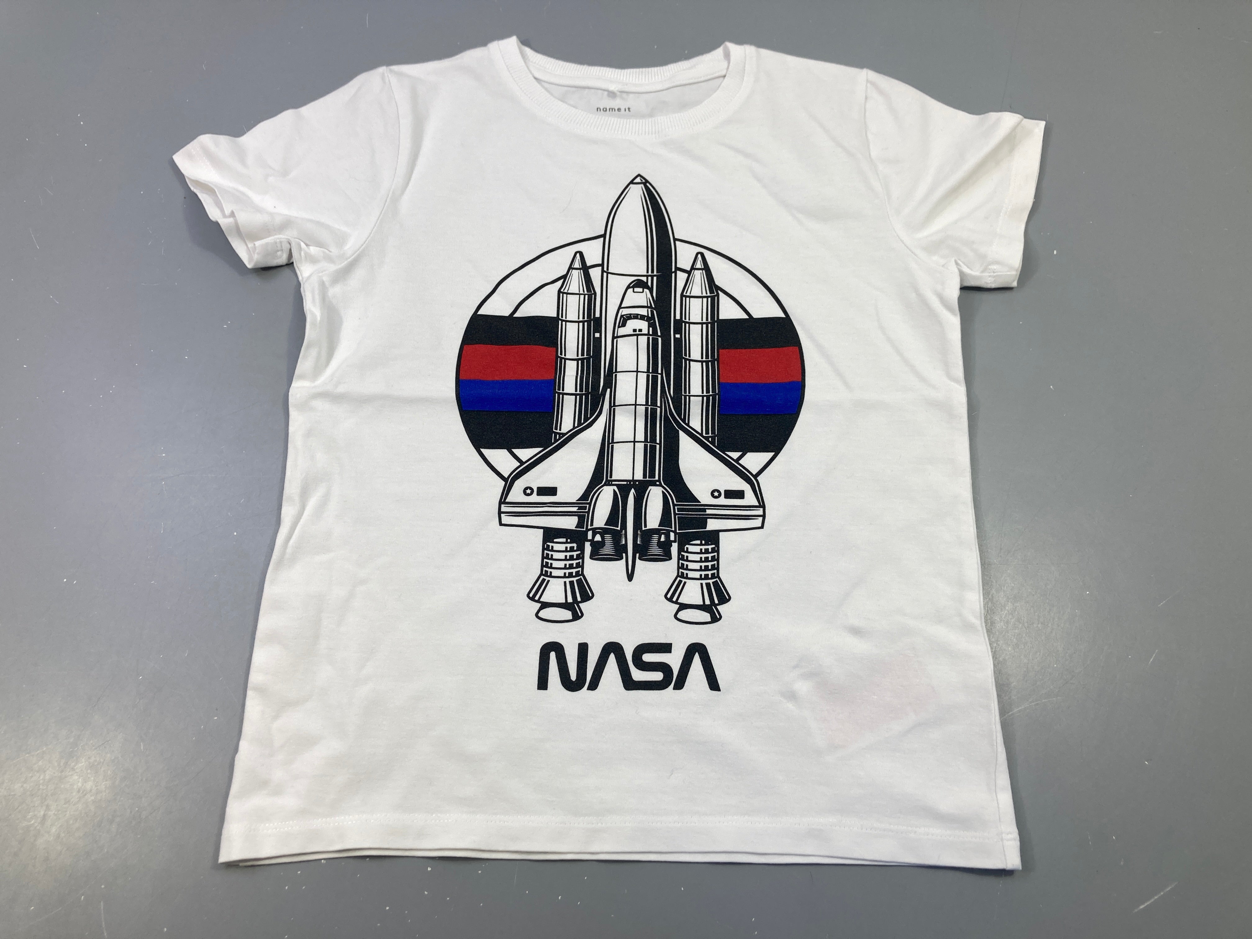 T-shirt m.c blanc , fusée