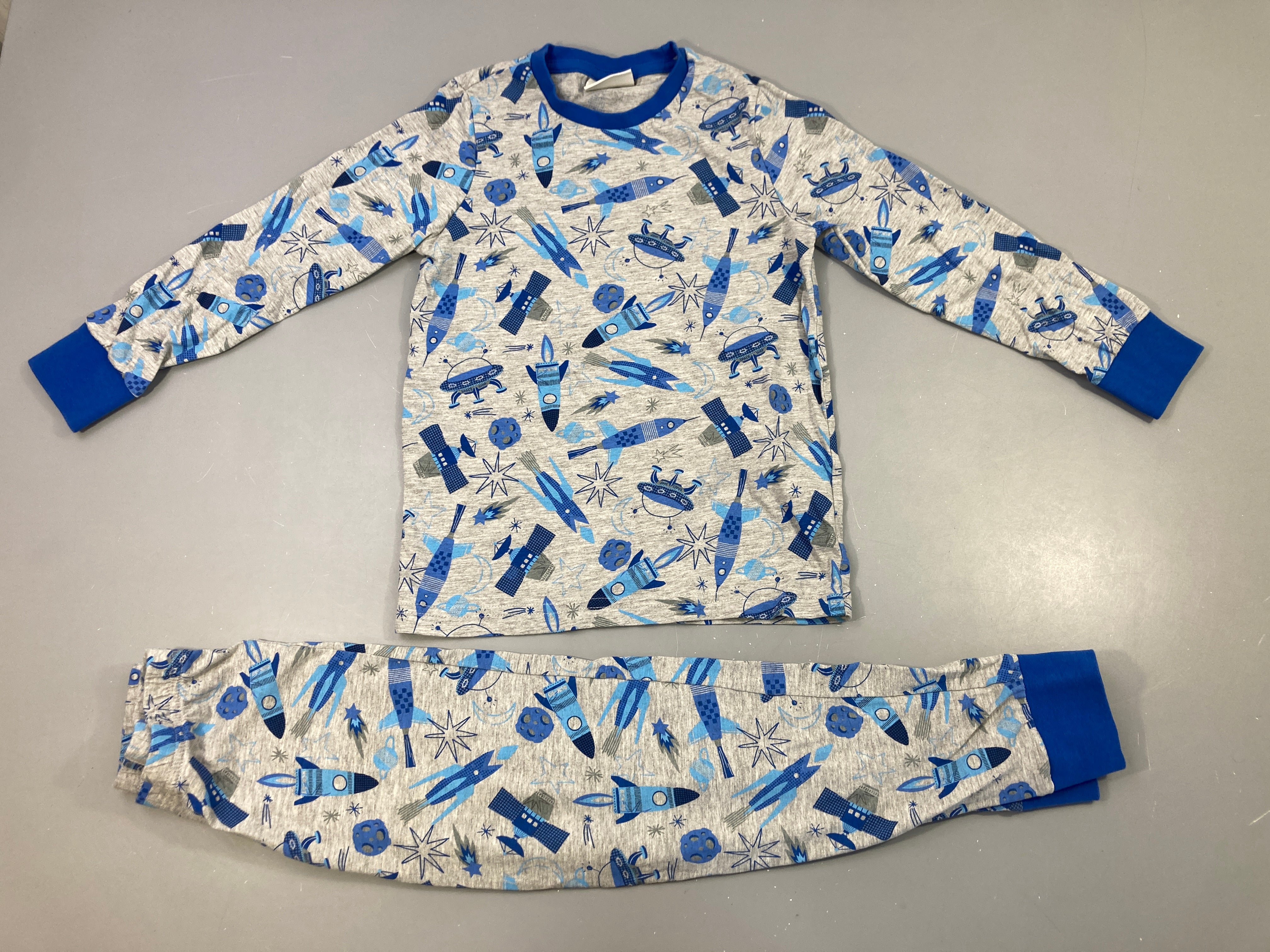 Pyjama jersey gris fusée