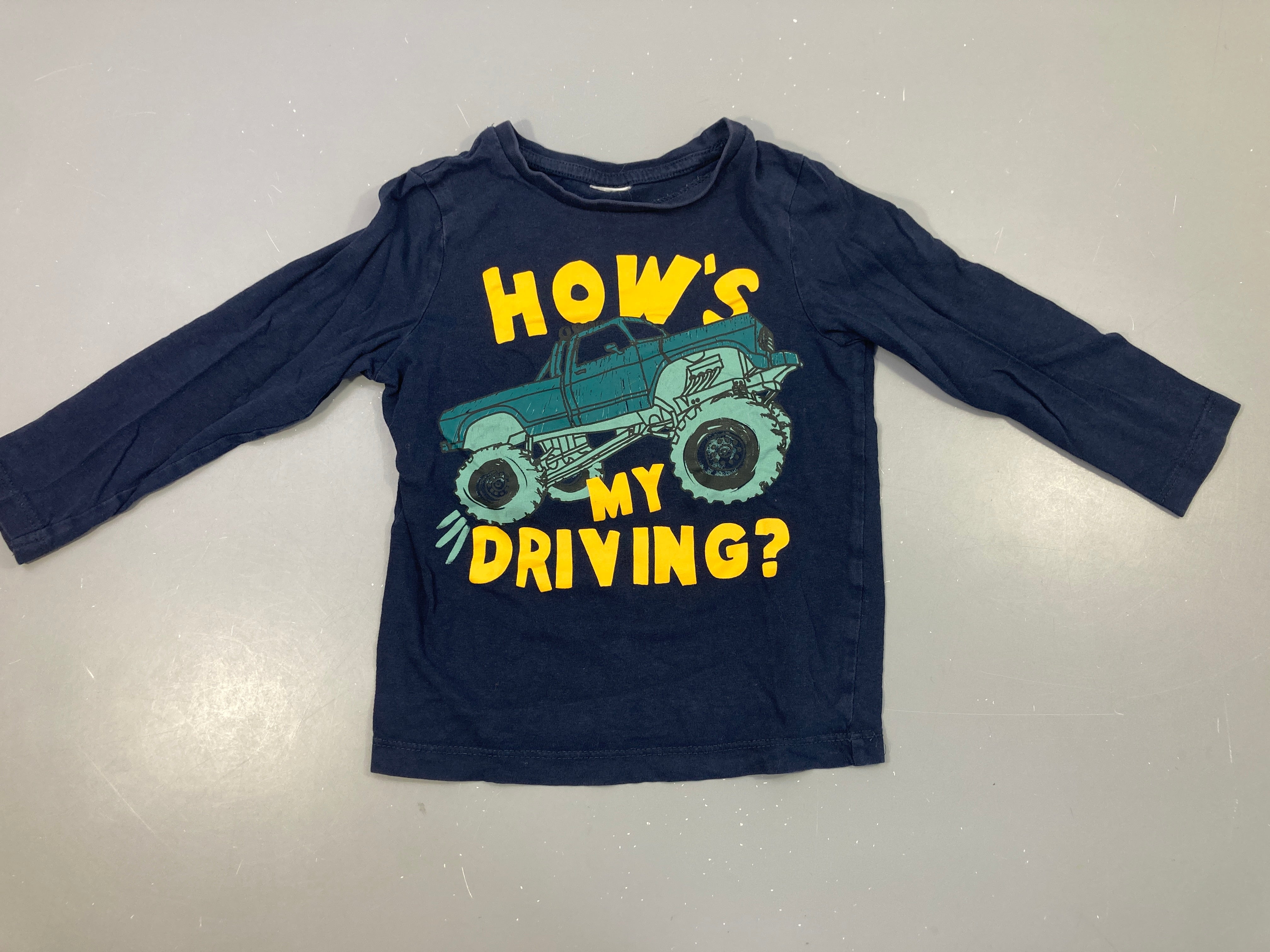 T-shirt m.l bleu foncé How's