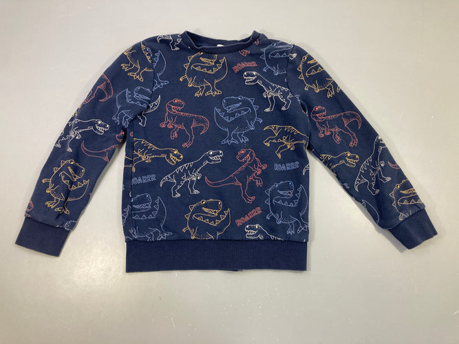Sweat bleu Dinos, moins cher chez Petit Kiwi