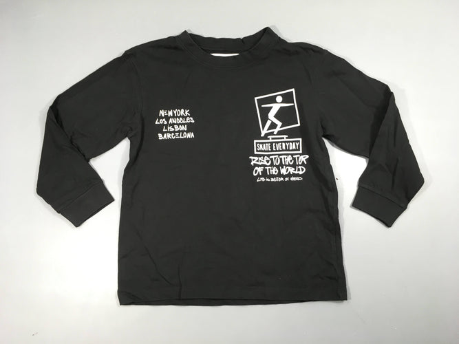 T-shirt m.l noir skate new york, moins cher chez Petit Kiwi