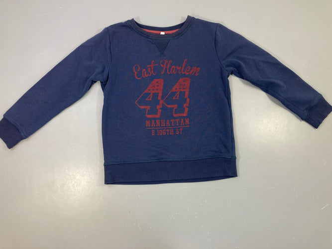 Sweat bleu 44 Légèrement bouloché, moins cher chez Petit Kiwi