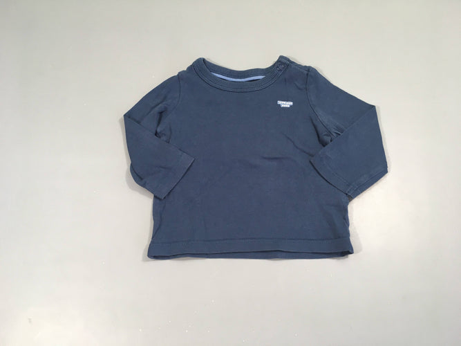 T-shirt m.l bleu Love our seas, moins cher chez Petit Kiwi
