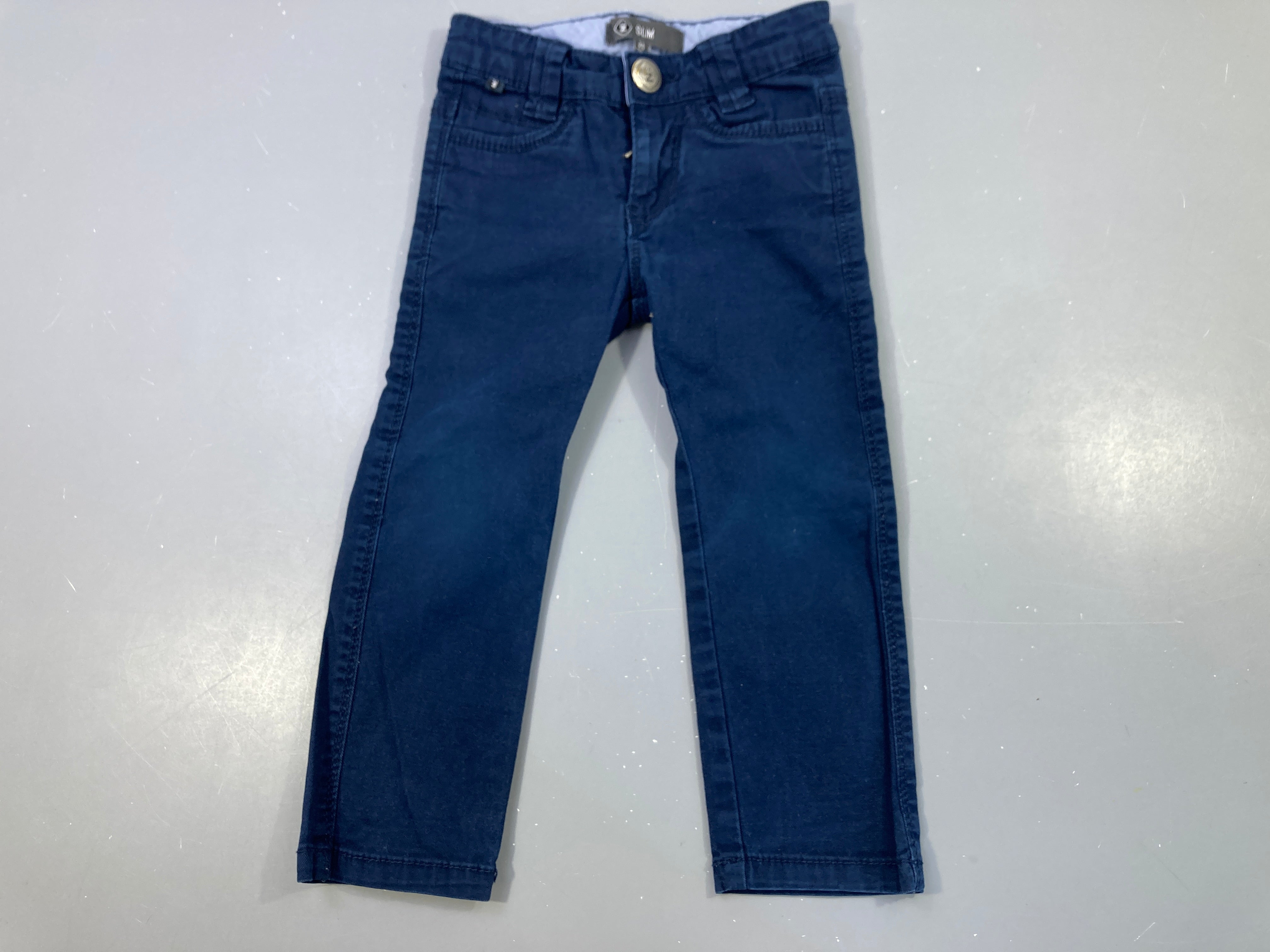 Pantalon slim bleu foncé