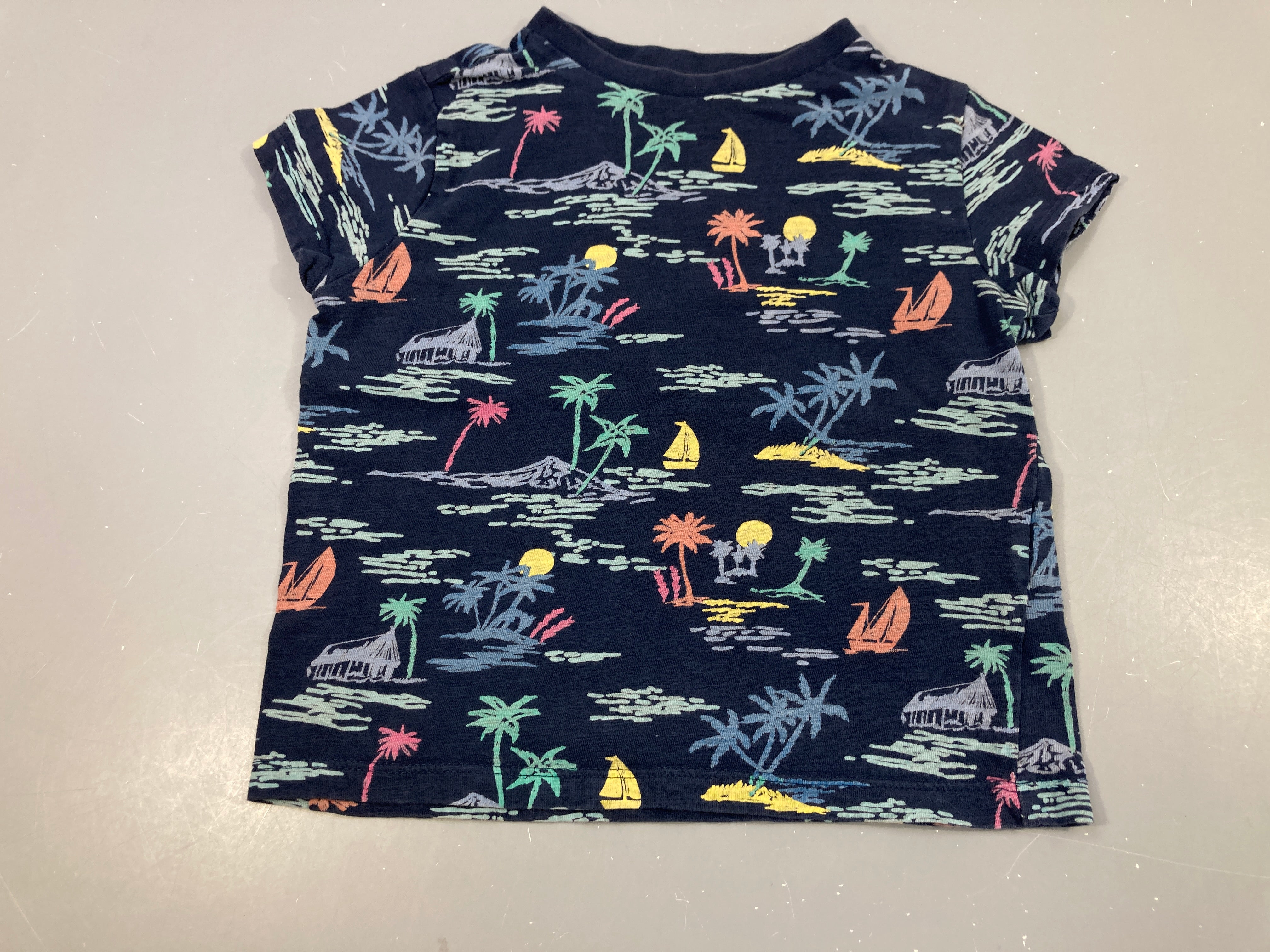 T-shirt m.c bleu foncé îles