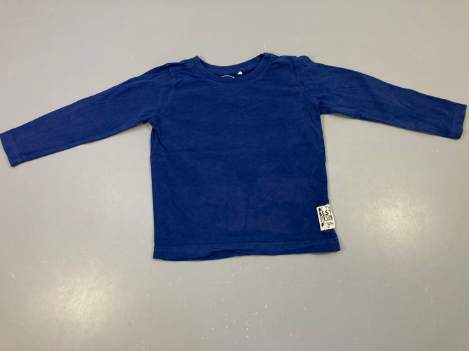 T-shirt m.l bleu foncé, moins cher chez Petit Kiwi