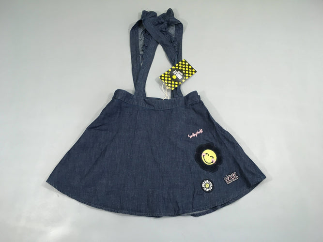 NEUF jupe denim bretelles s.miley, moins cher chez Petit Kiwi