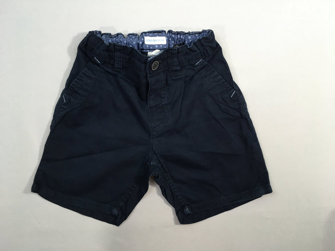 Bermuda bleu foncé, moins cher chez Petit Kiwi