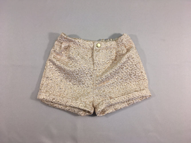 Short texturé rose irisé, moins cher chez Petit Kiwi