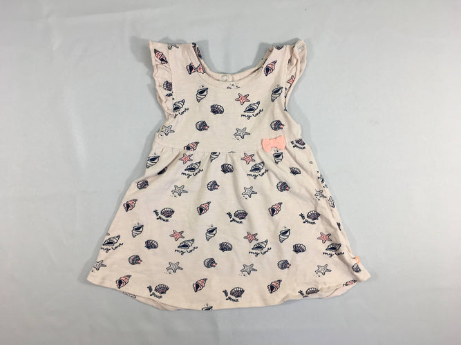Robe m.c jersey saumon flammé, Feetje, moins cher chez Petit Kiwi