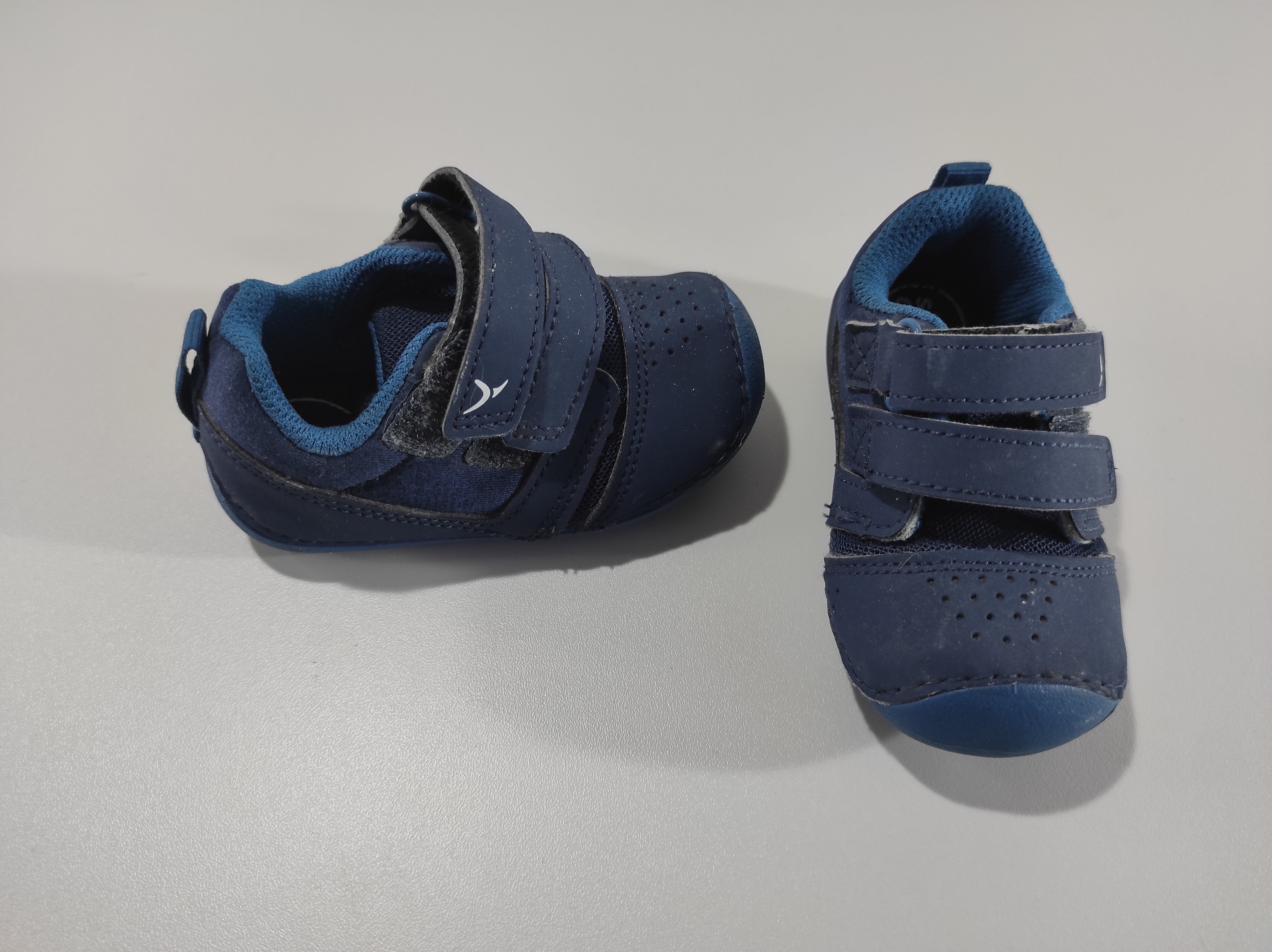 Basket bleu marine à velcros -20